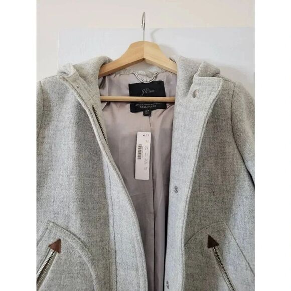 J Crew Tall Chateau Parka J8374, Grey 10T NWT - Picture 2 of 9